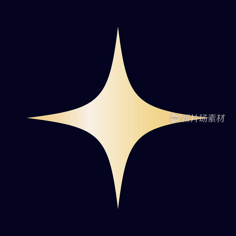 星星和太阳金色图标