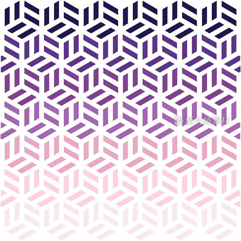 矢量:该公司制作的几何图案。紫色和粉红色。