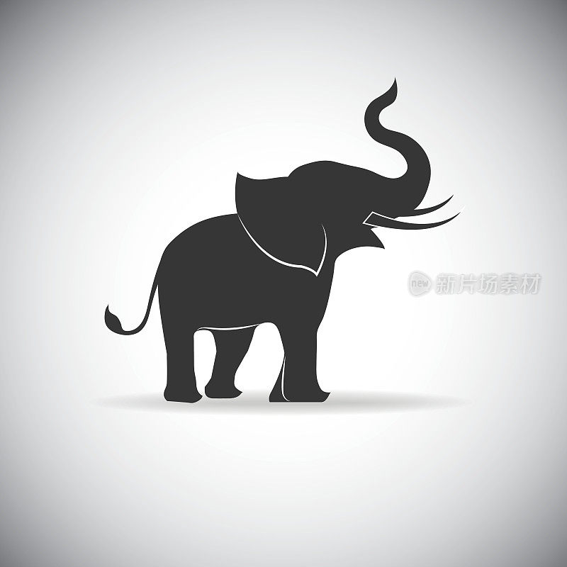 轮廓的大象