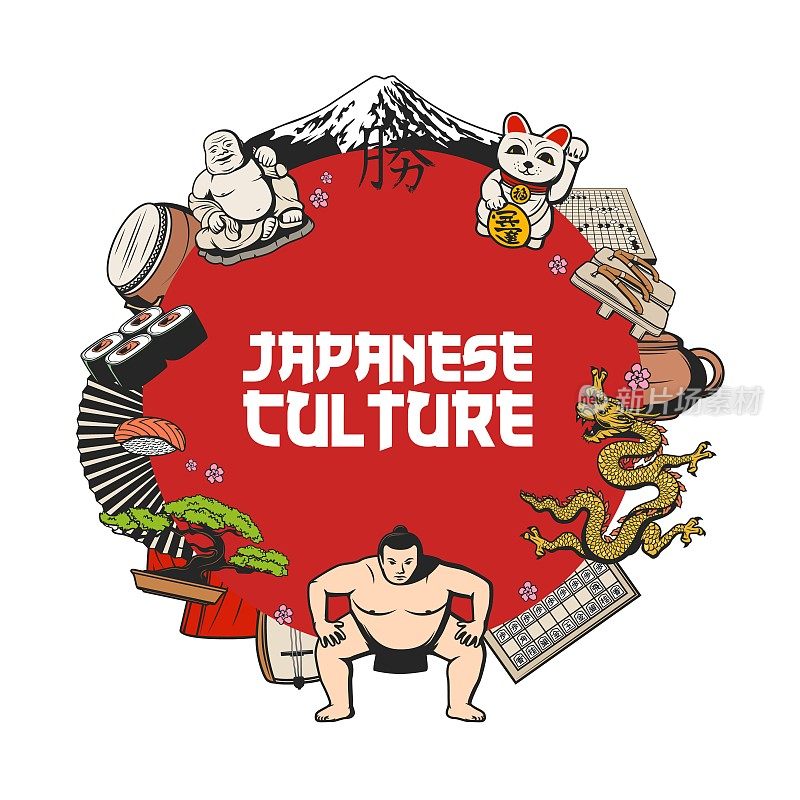 日本旅游标志日本文化传统
