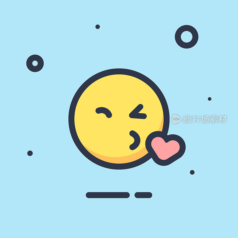 Emoticon平面设计颜色背景