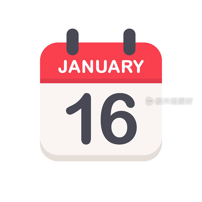 1月16日-日历图标