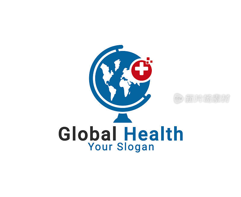 全球卫生标识，全球世界医疗卫生标识，世界卫生保健标识模板