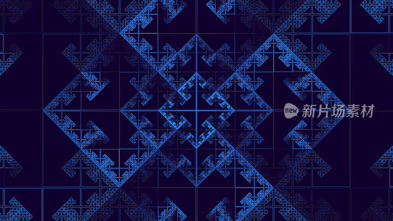 抽象的几何纹理图案-无尽的迷宫。