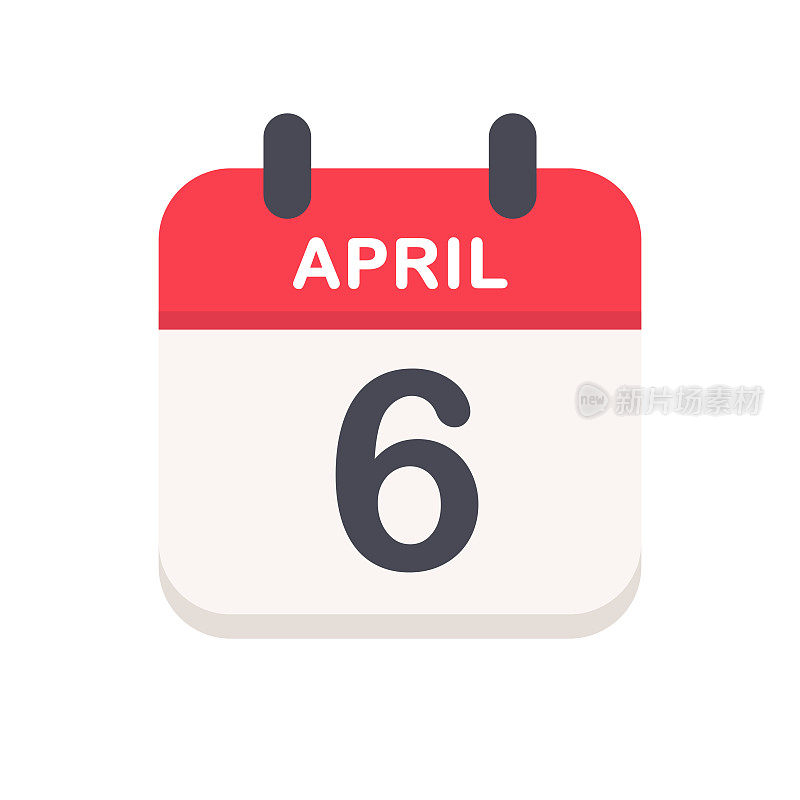 4月6日-日历图标