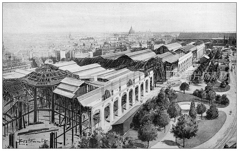 古董照片:为1900年巴黎万国博览会做准备(1899)
