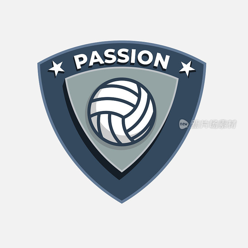 排球俱乐部运动标志设计说明