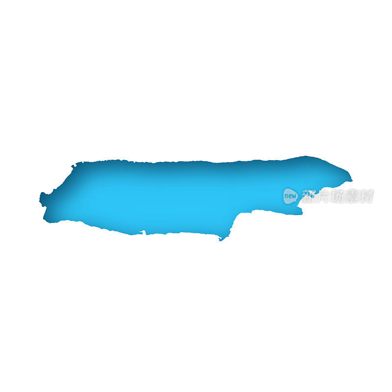 马杜拉地图-白纸，蓝色背景