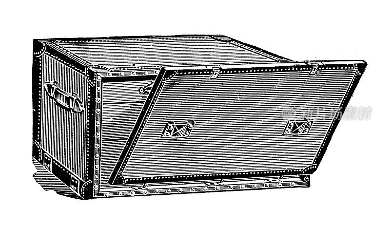 来自英国杂志的古董图片:Trunk