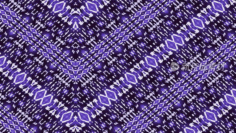 彩色非洲纺织品，蜡染织物，紫色，薰衣草，紫色，紫丁香和黑色，条纹图案，斜线，高清(高清格式)插图