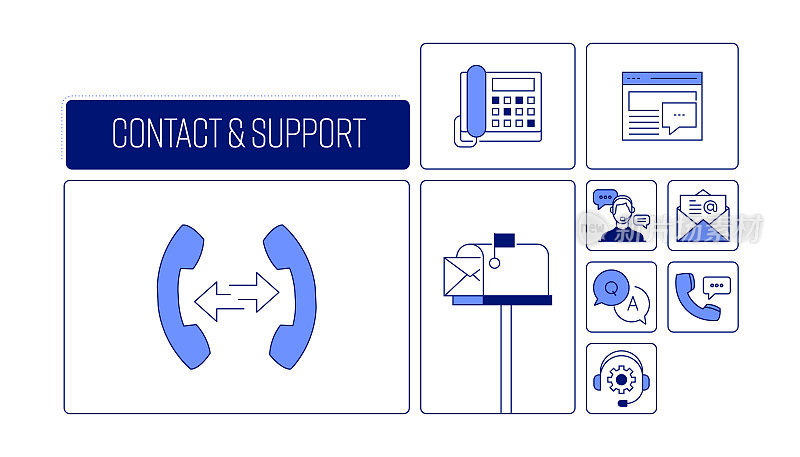 联系和支持与线图标相关的设计。简单轮廓符号图标。
