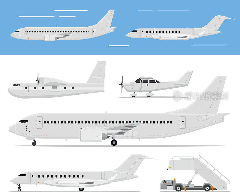 商用飞机和私人飞机