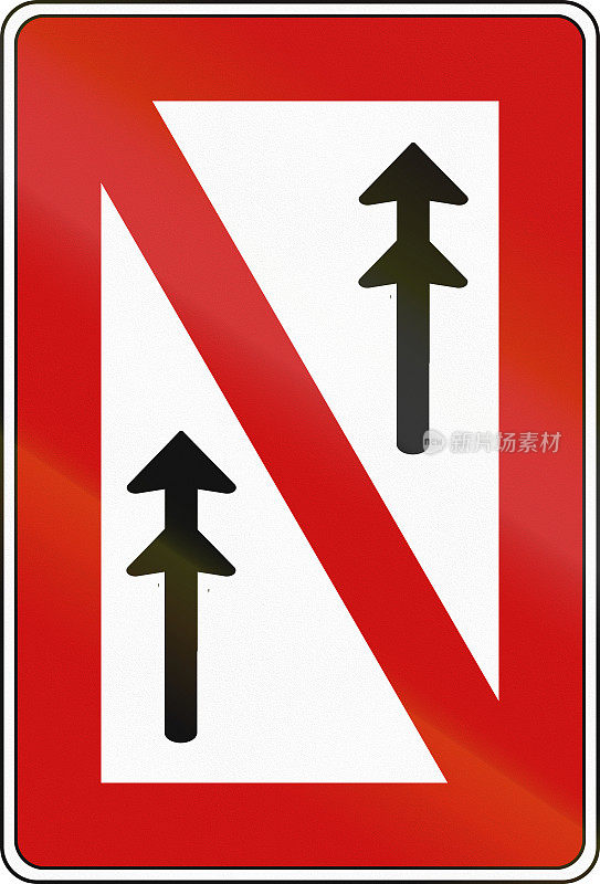 德国内河航行标志-团体禁止通行