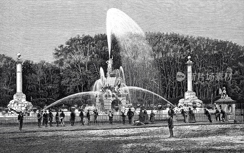 阿兰奎斯公园的大喷泉