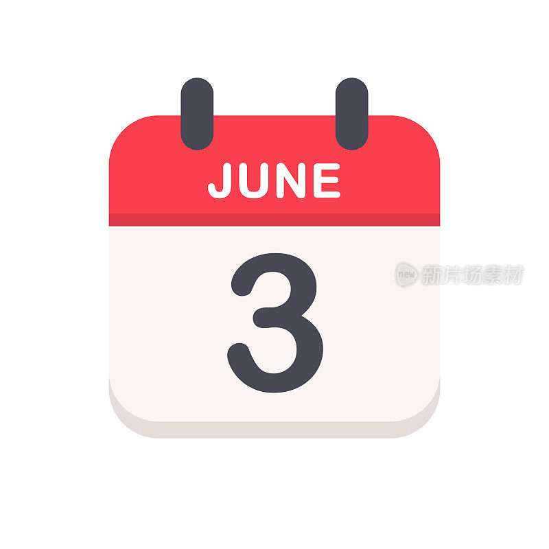 6月3日-日历图标