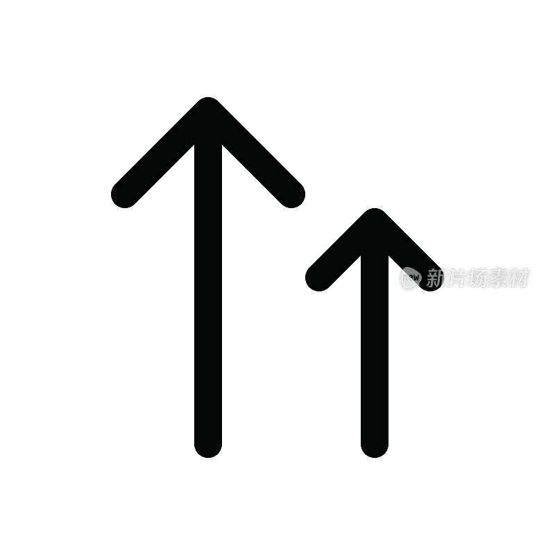 箭头细线图标-可编辑笔触