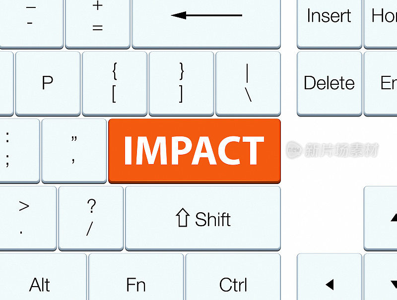 冲击橙色键盘按钮