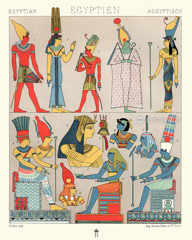 古埃及服饰，神圣和乡村服饰