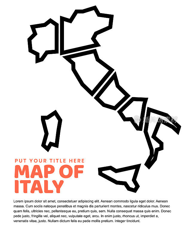 意大利地图封面设计
