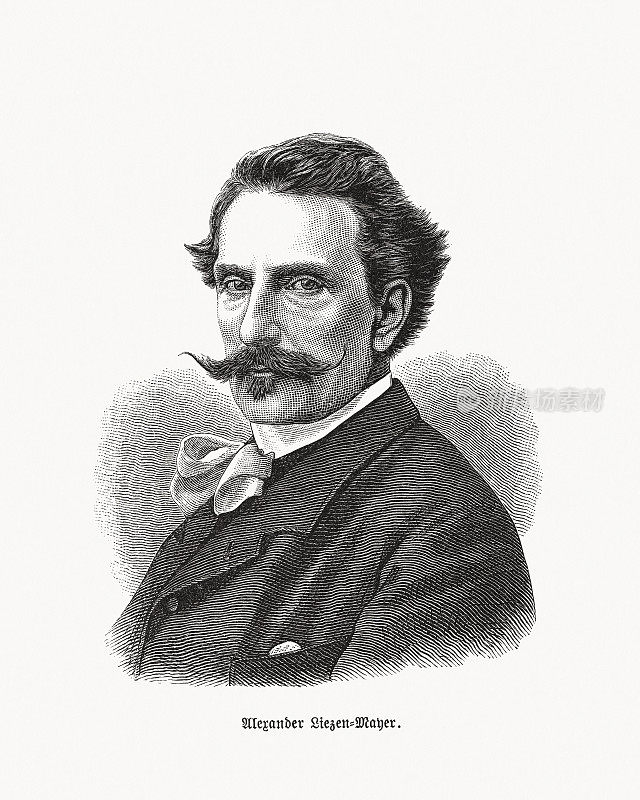 亚历山大・冯・列曾-迈耶(1839-1898)，奥地利-德国画家，木刻，1893年出版