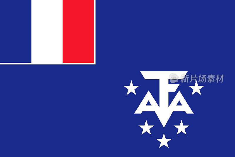 法国南部和南极陆地亚洲旗