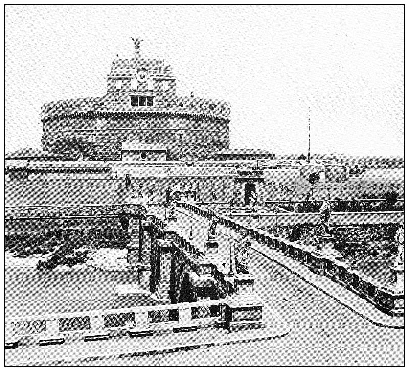 罗马古玩旅行照片:哈德良陵墓,圣天使堡