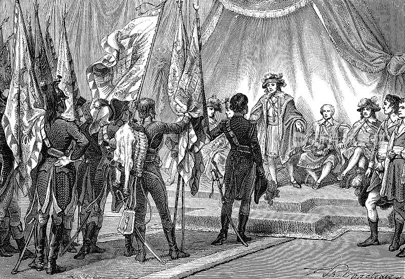 法国大革命:缪拉交出缴获的军旗