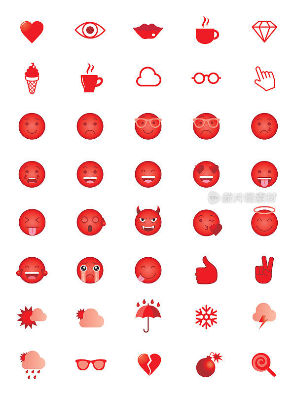 红色emojis