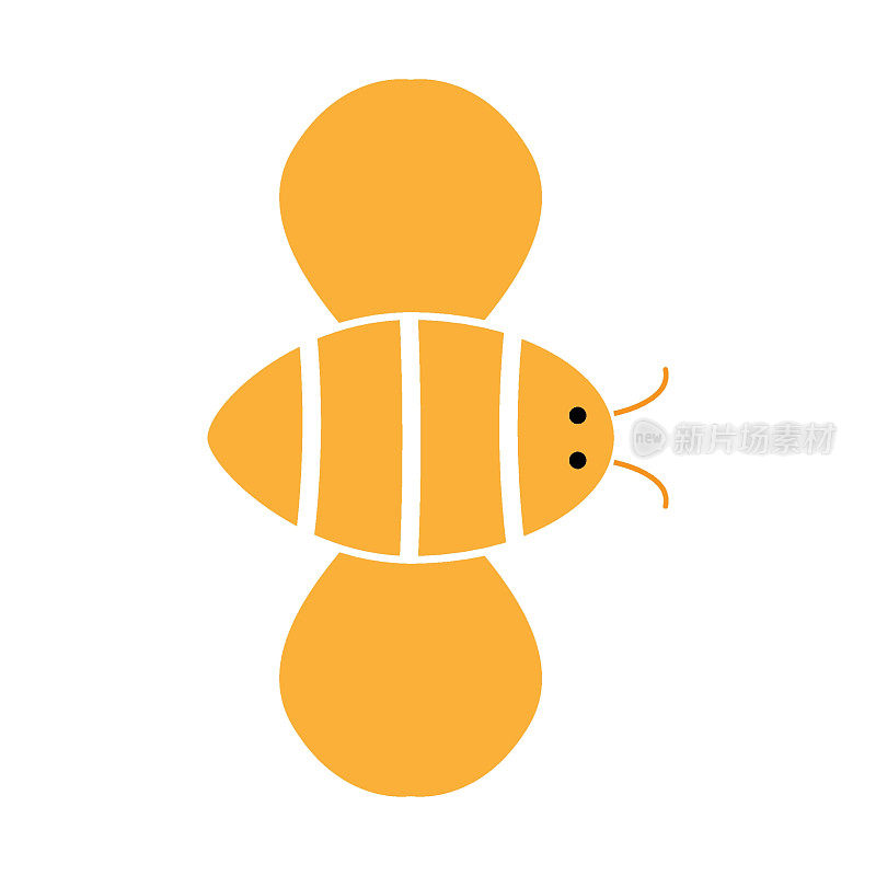矢量黄蜂标志图标