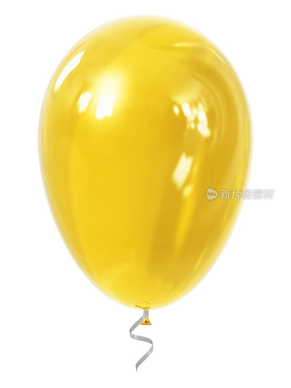 黄色的充气气球