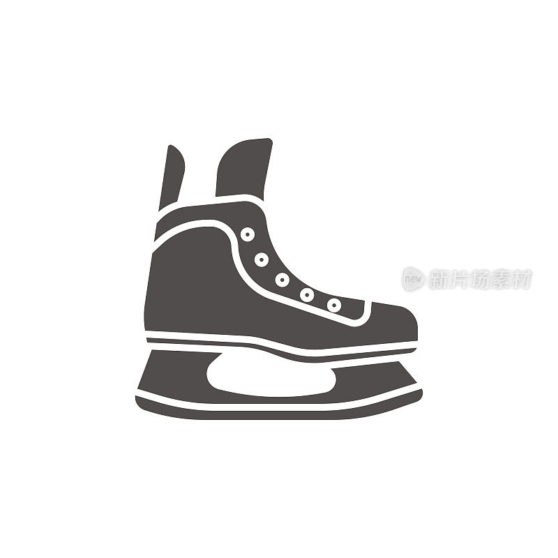 溜冰鞋字形图标