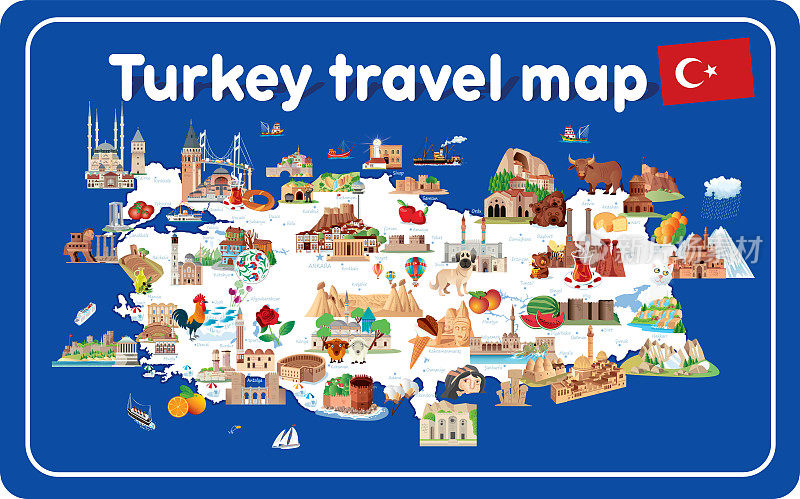 土耳其旅游地图