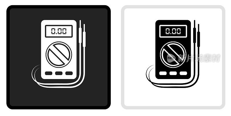 电压表图标上的黑色按钮与白色翻转