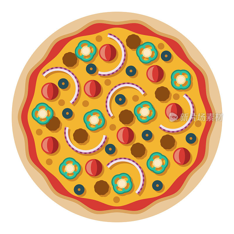 墨西哥披萨图标的透明背景