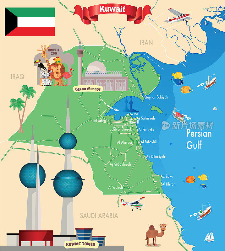 科威特地图