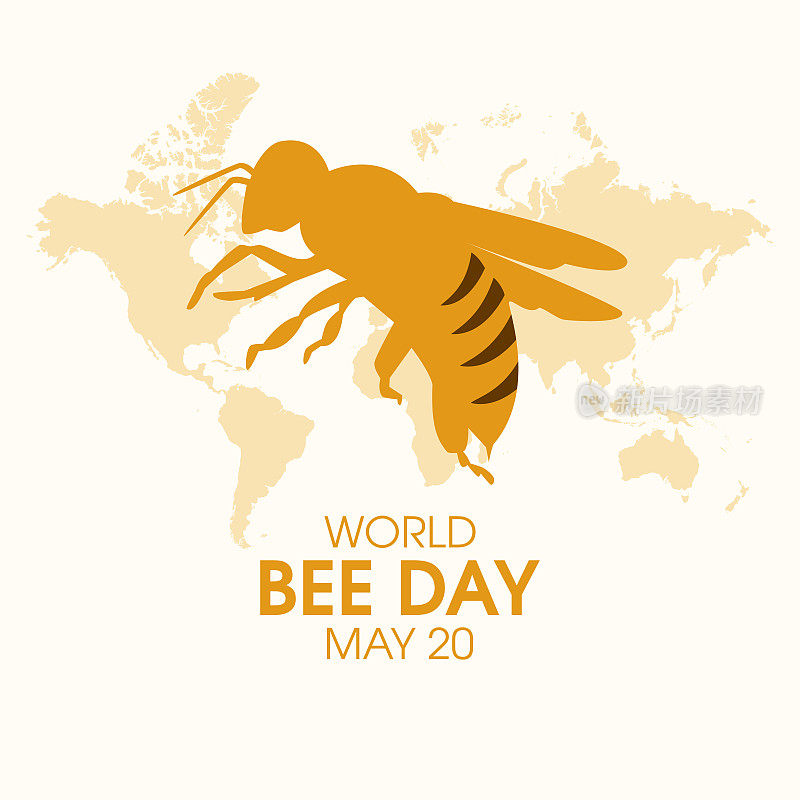 世界蜜蜂日矢量
