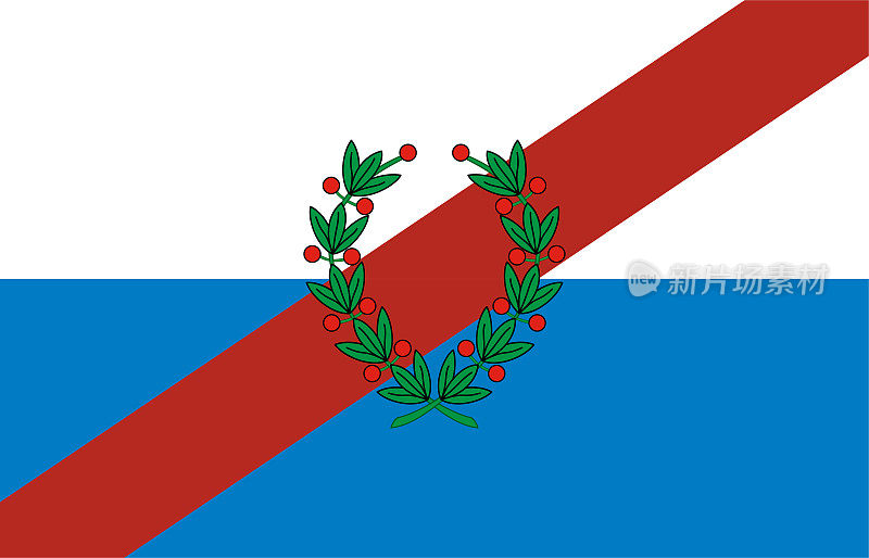拉里奥哈省旗帜。阿根廷的省份。矢量插图。