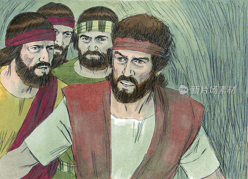 扫罗，大卫和藏在山洞里的人
