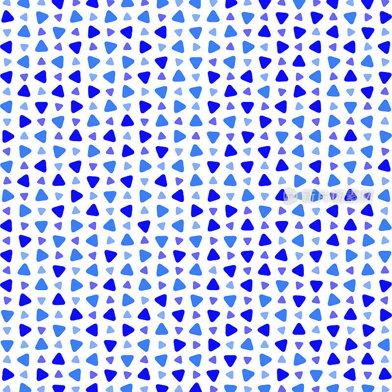 矩阵中的蓝色圆角图案,每一秒都在变小