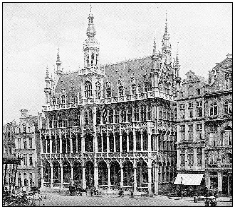 比利时古董旅行照片:布鲁塞尔城市博物馆，罗伊大厦
