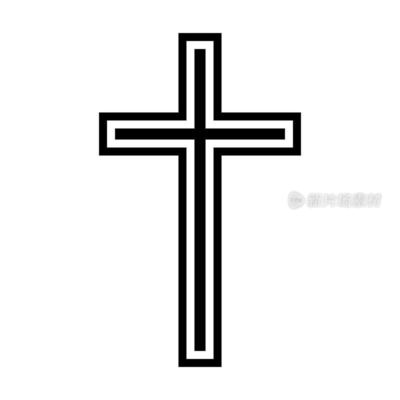 基督教的双十字架象征着对上帝的信仰和爱，耶稣是上帝的儿子