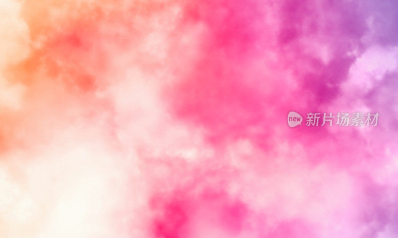粉橙紫烟背景，抽象色彩融合，全画幅烟熏纹理