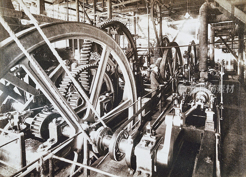 昆士兰，糖厂的机舱，1895年