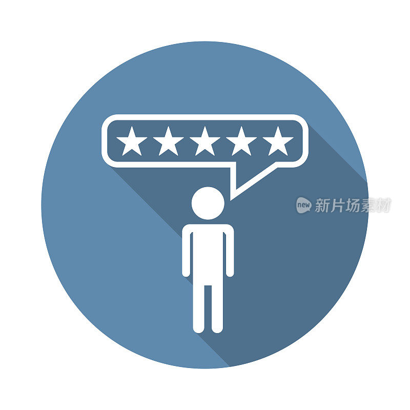 客户评论、评级、用户反馈概念矢量图标