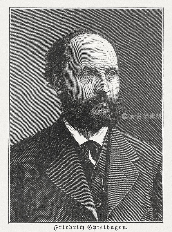 弗里德里希・斯皮尔哈根(1829-1911)，德国作家，木刻，1882年出版