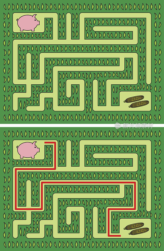 简单的小猪迷宫