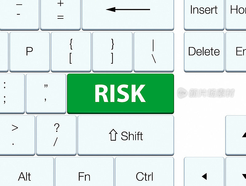 风险绿色键盘按钮