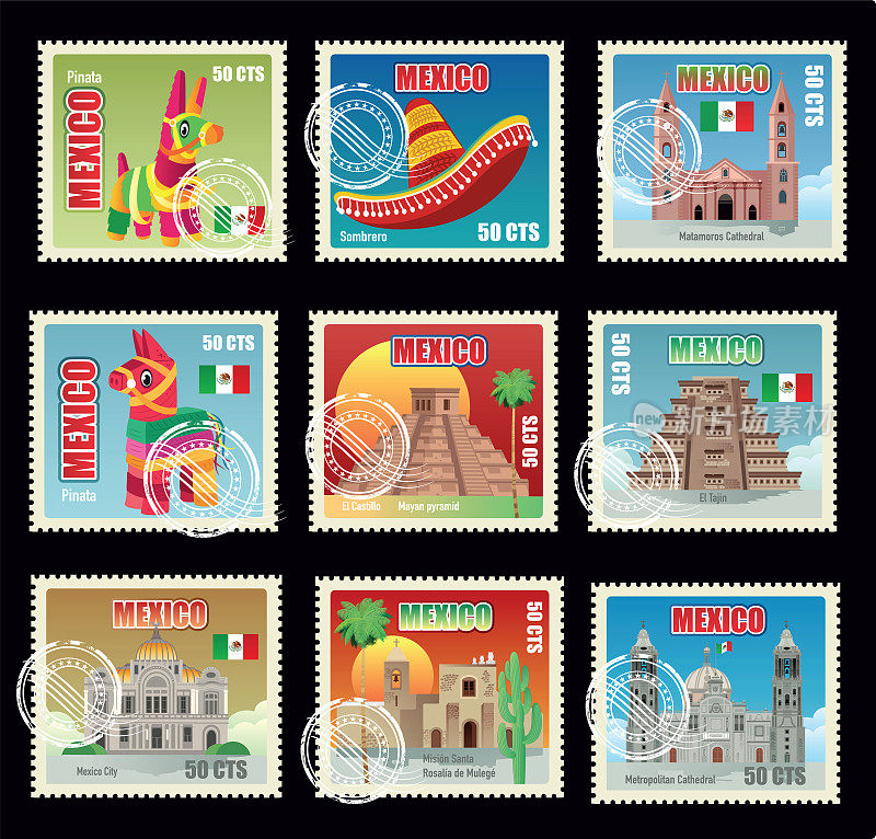 墨西哥的邮票