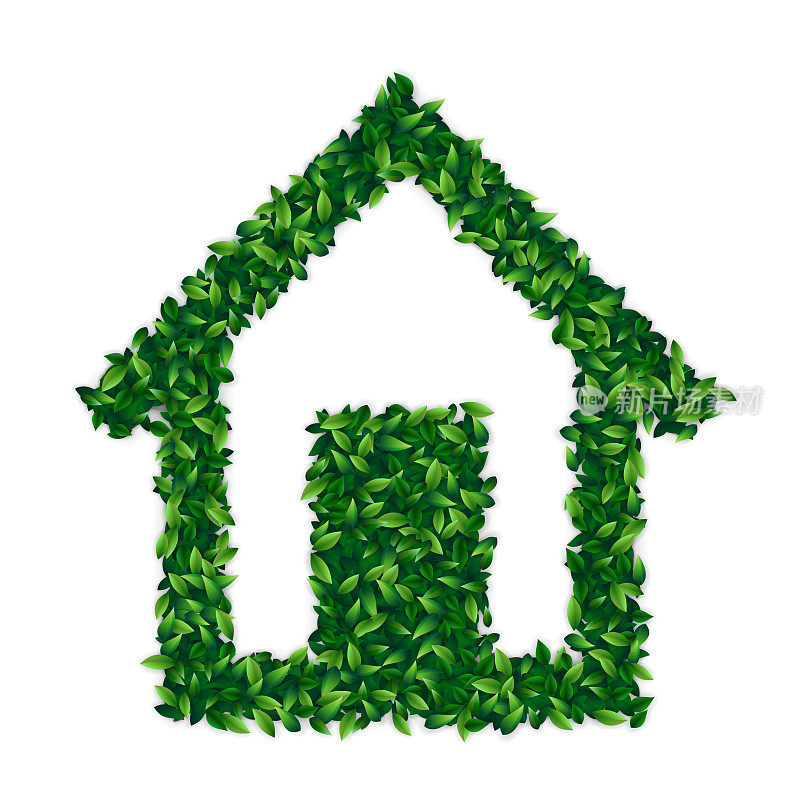 生态住宅，绿色能源概念