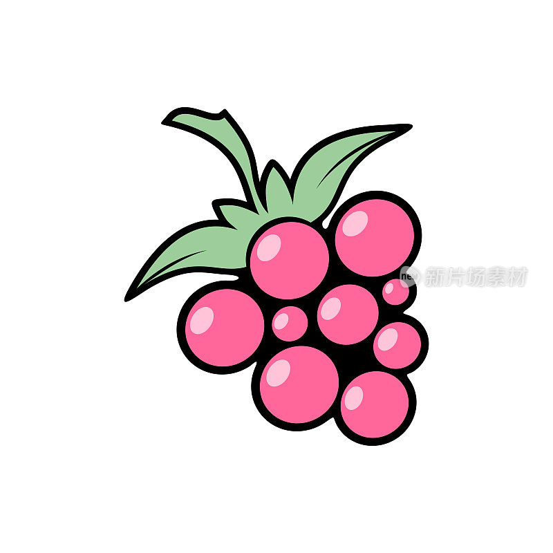 摘树莓上一白。贝瑞图标